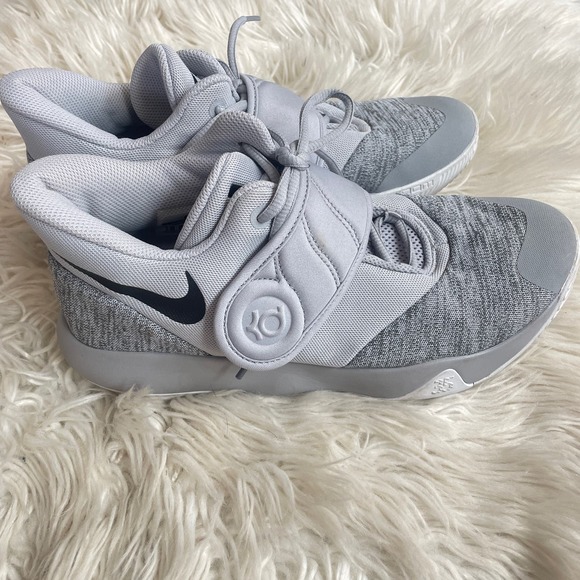 Nike Mens KD Trey 5 AA7067-100 Gray Basketball Shoes Sneakers Wolf Grey Size 8 - Picture 11 of 13